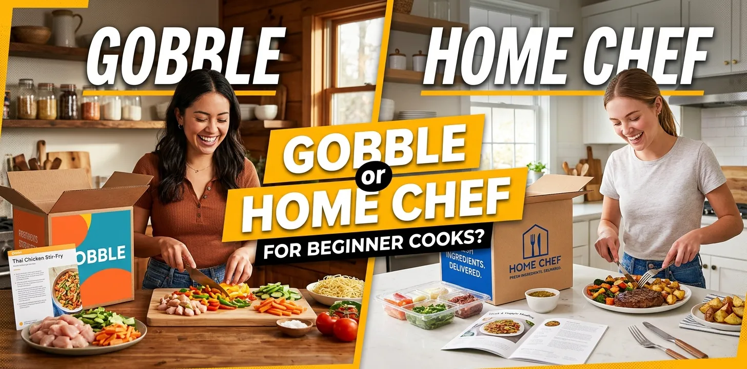 Gobble or Home Chef for beginner cooks