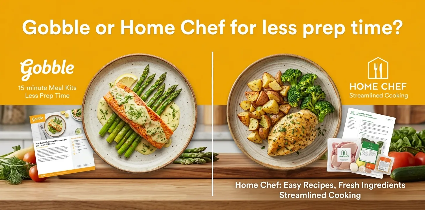 Gobble or Home Chef for less prep time