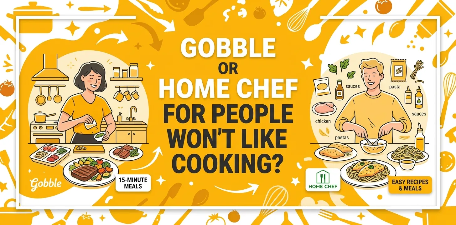 Gobble or Home Chef for people who don't like cooking