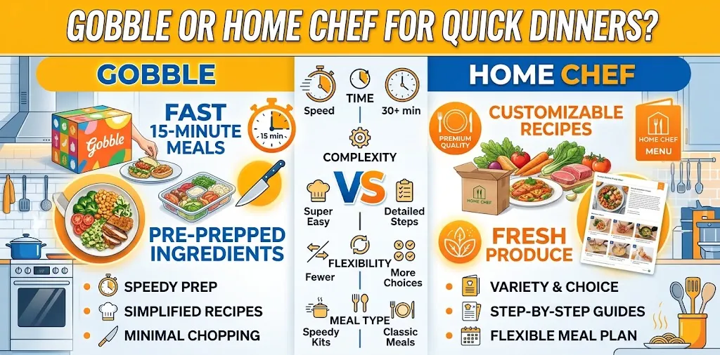 Gobble or Home Chef for quick dinners