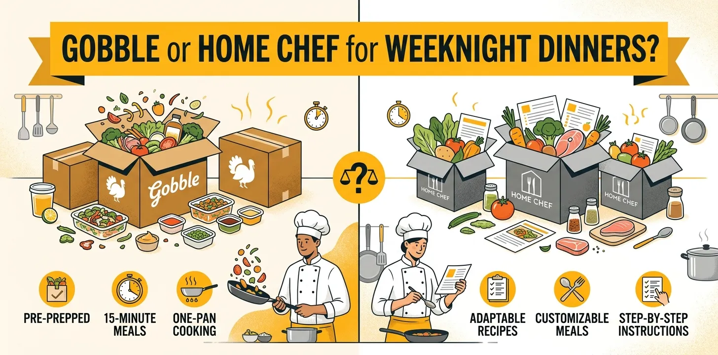 Gobble or Home Chef for weeknight dinners